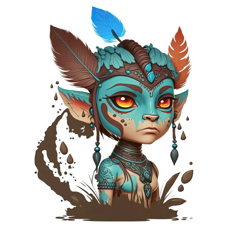 Maschera Blu degli Spiriti della Foresta - Avatar