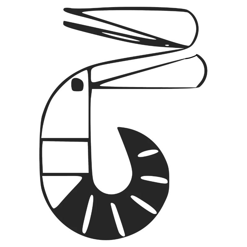Stylized shrimp