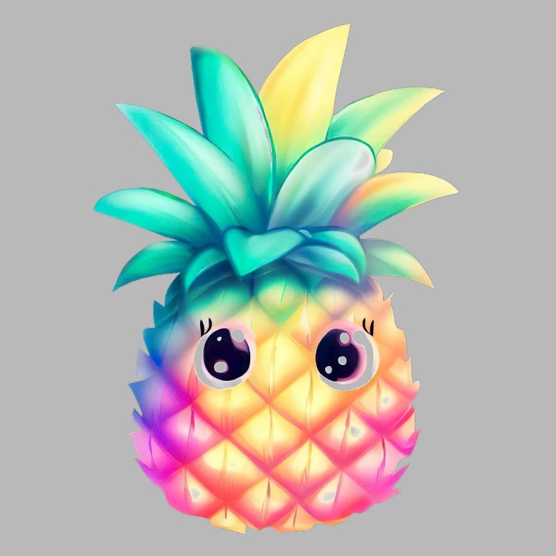Cute Colorful Pineapple Summer Fruit Holiday Gift