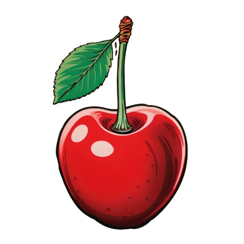 Kirsche einzelne Frucht