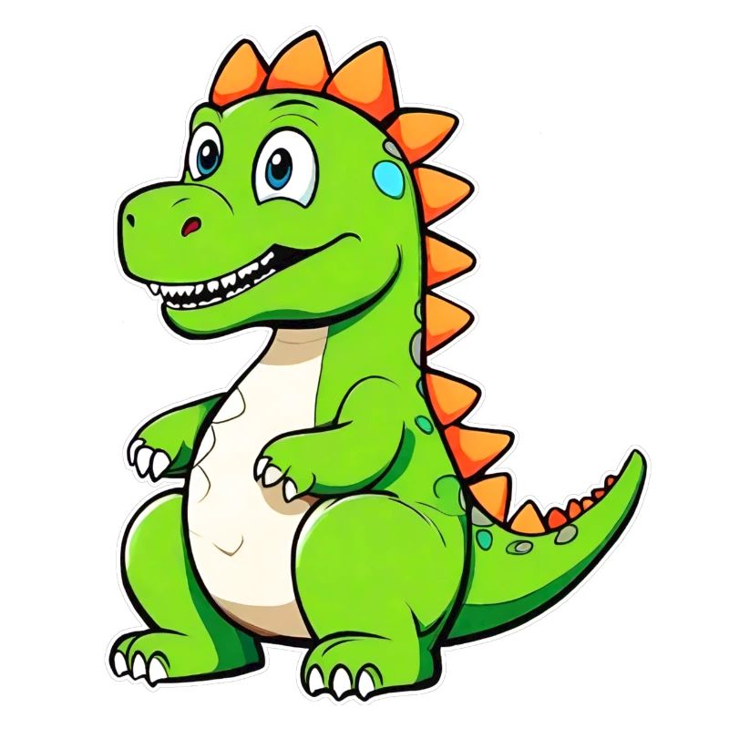 Niedlicher Comic Dinosaurier