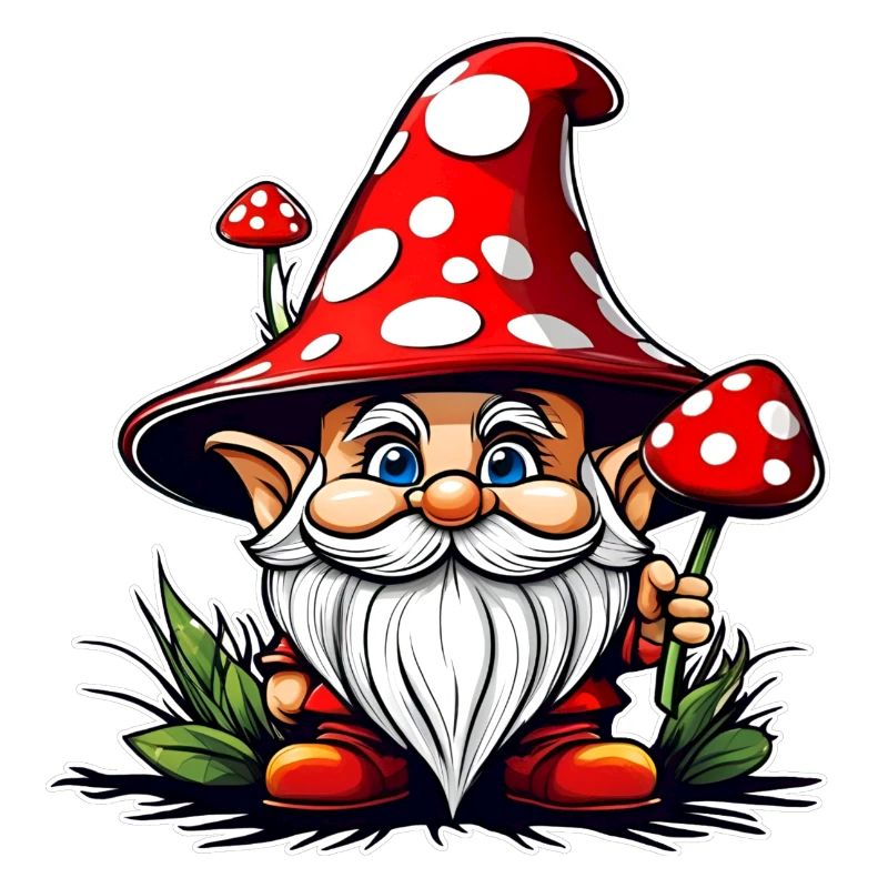 Cute Toadstool Leprechaun