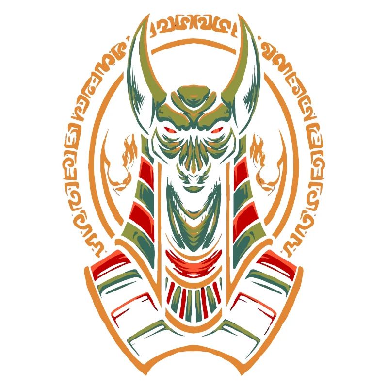 Hiéroglyphe égyptien drapeau du Nil pyramide du pharaon Le Caire