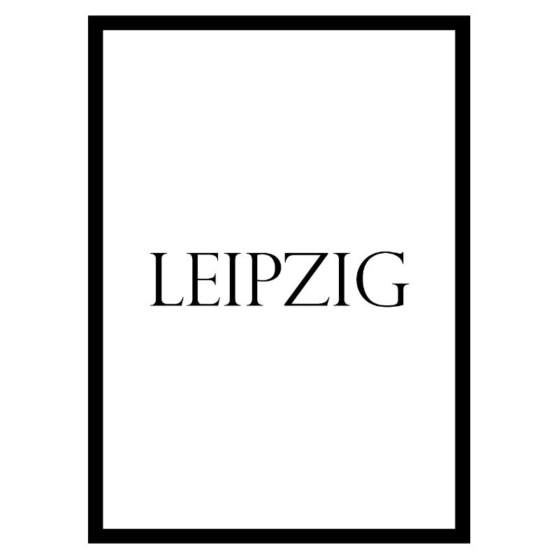 Leipzig, schlichter Statement Schriftzug