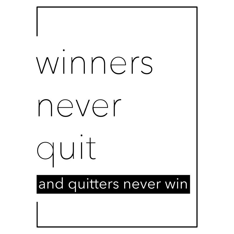 winner never quit