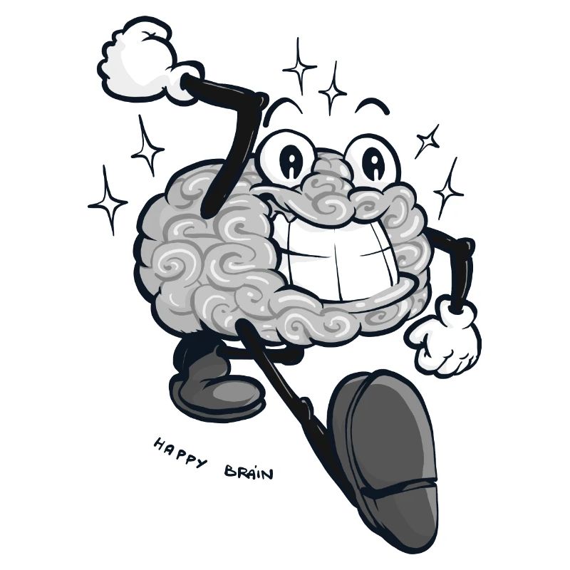Happy Brain - Graue Version