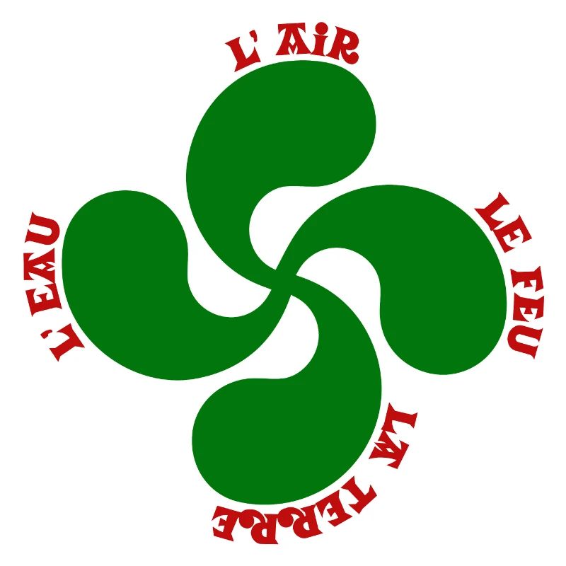 Lauburu verte - croix basque et signification