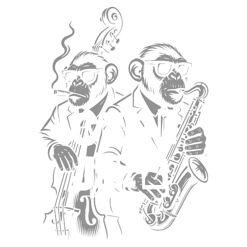 Graffiti Jazz Affen