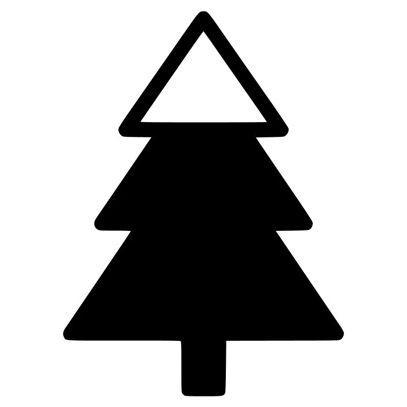 Silhouette de la forêt de sapins