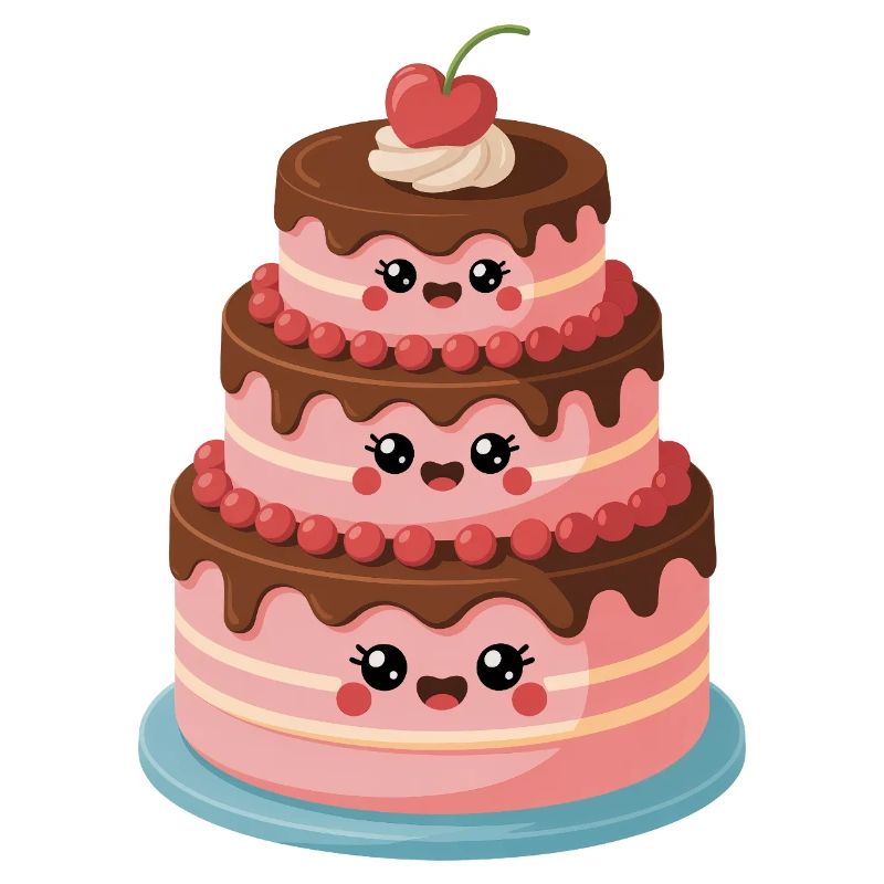 Kuchen Comic süß