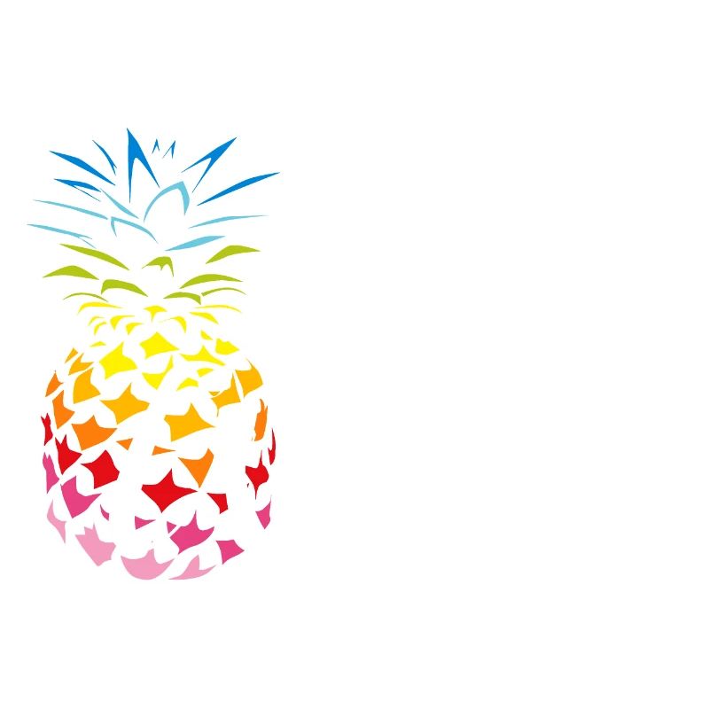 Ananas Regenbogen Aloha