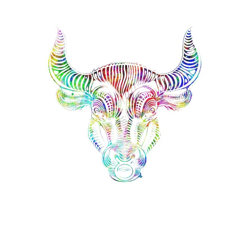 Psychedelisches Sternzeichen Stier