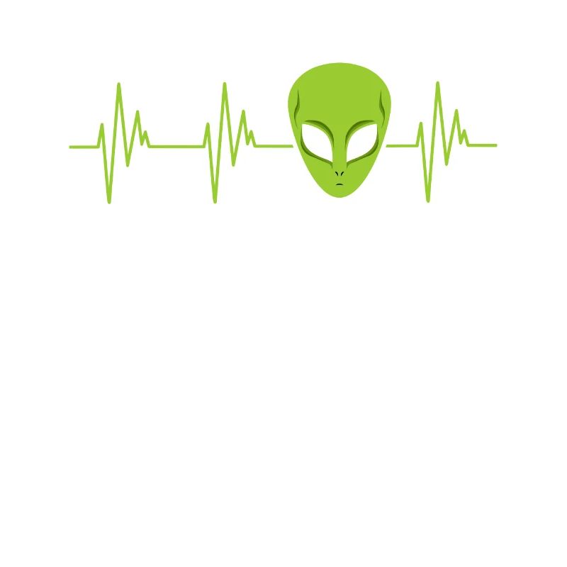 Alien Space Ufo Believers Support Head Heart