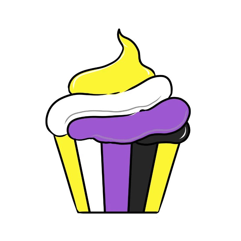 Nonbinary Cupcake Nonbinary Pride
