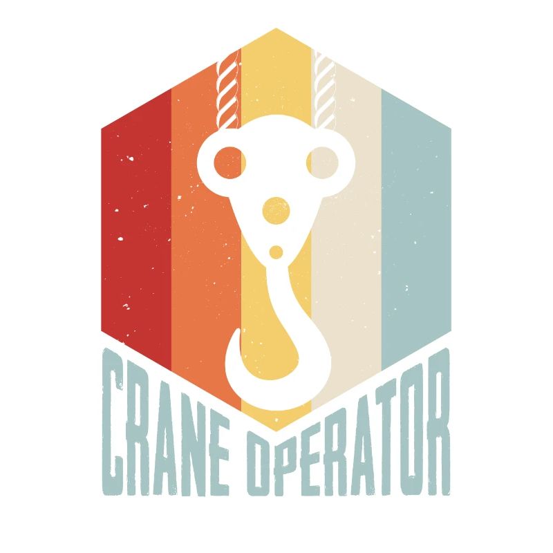 Retro Crane Construction Crane Vintage Crane Driver Crane Operator