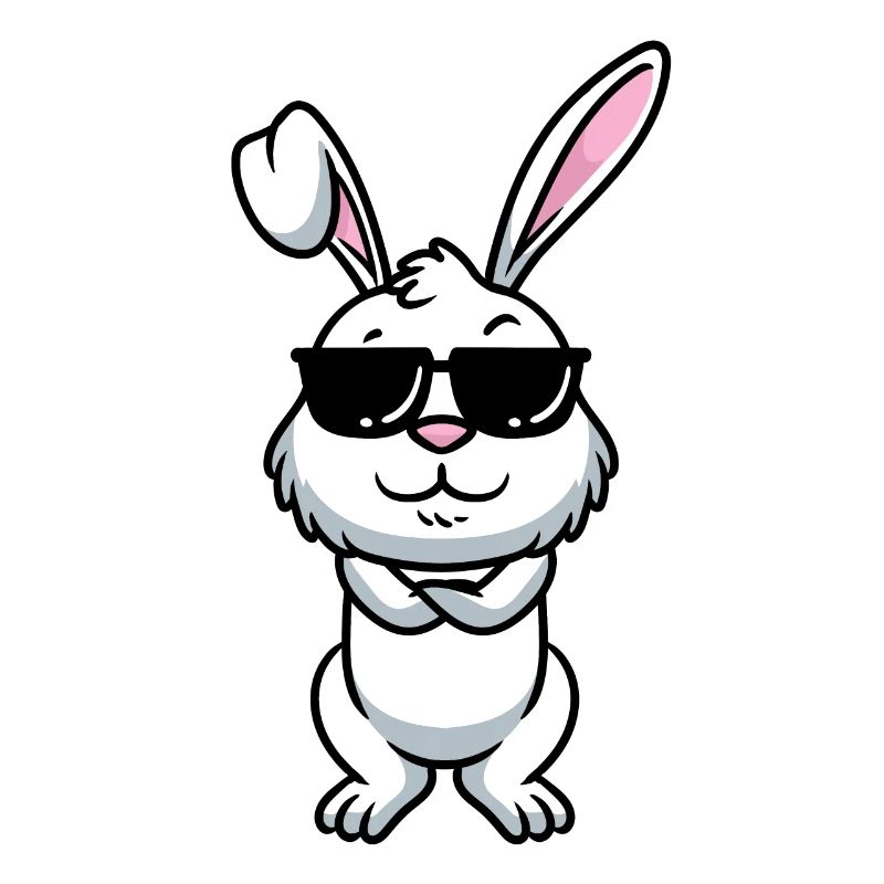 White Rabbit Emoticons Rabbit