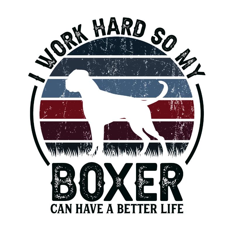 Work Hard - Retro Boxer