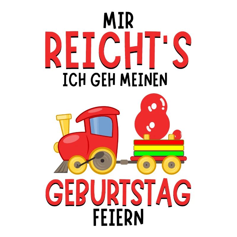 8. Geburtstag Geburtstagsgeschenk mit Eisenbahn