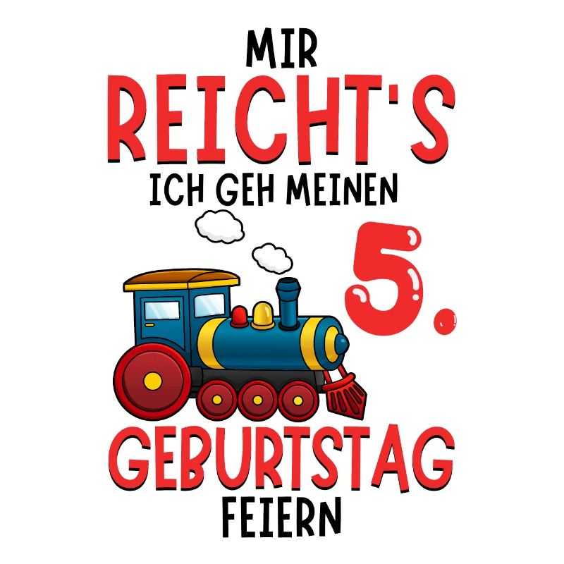 5. Geburtstag Geburtstagsgeschenk mit Eisenbahn
