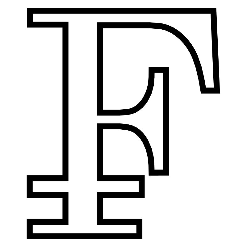 Franconian outline black
