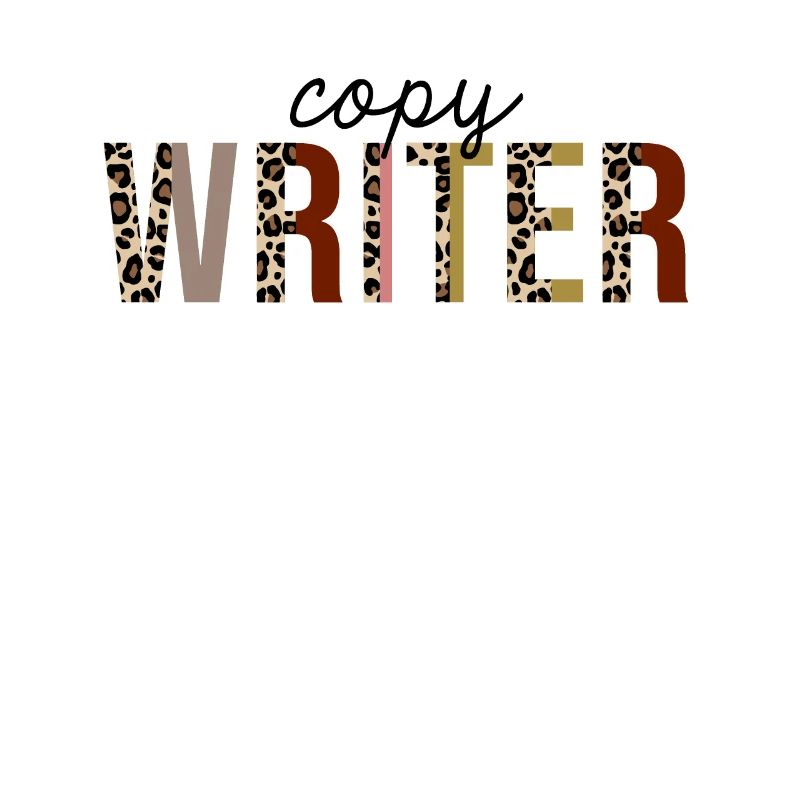 Copy Writer Leopard Print Funny