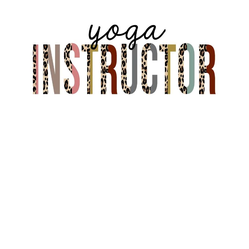 Yoga Instructor Leopard Print Funny