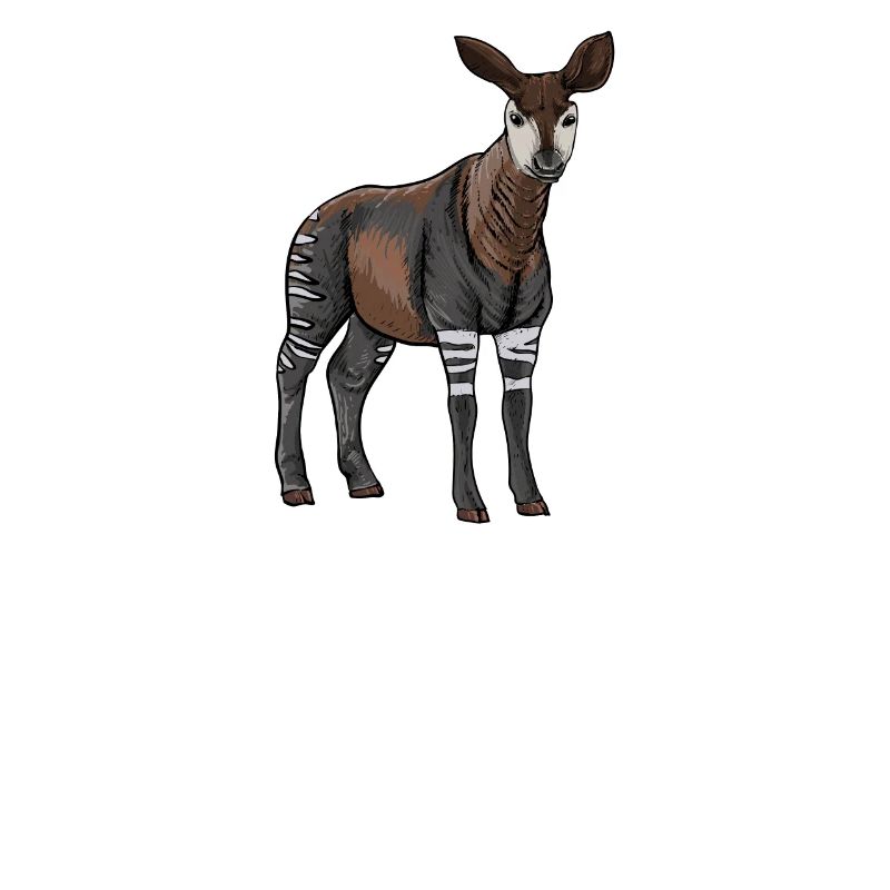 Okapi I girafe de la forêt tropicale pour
