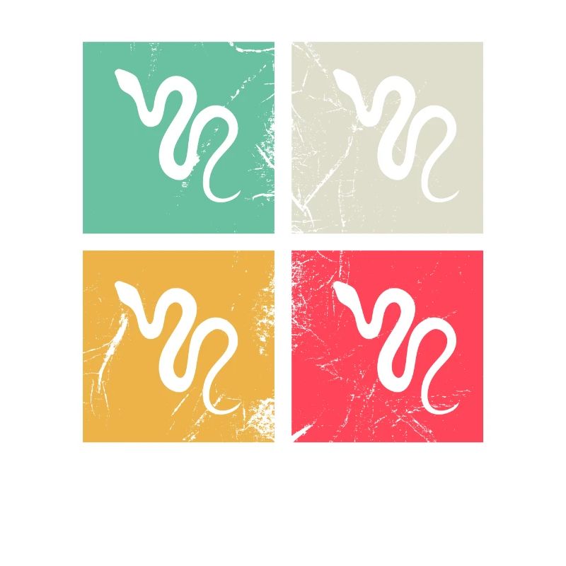 Snake Retro Reptile Python Gift idea