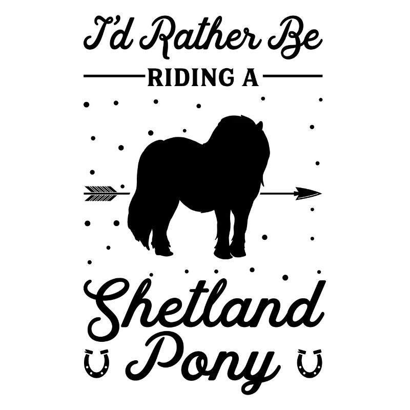 Reiten Eines Shetlandponys