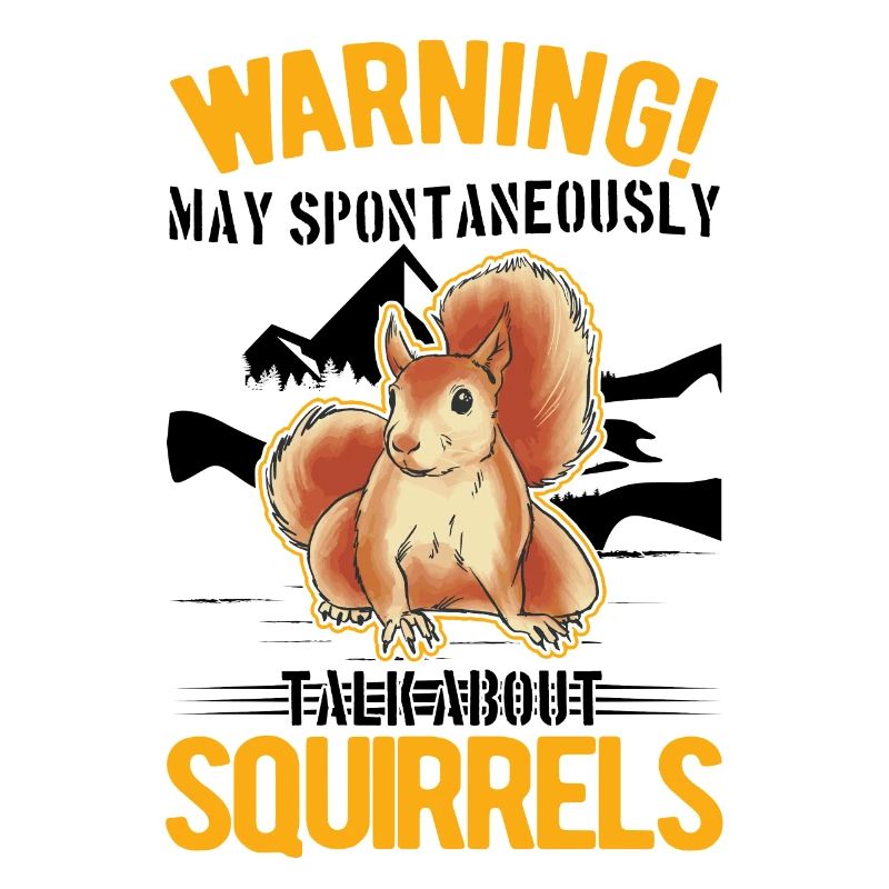 Warning Squirrel Grey Squirrel