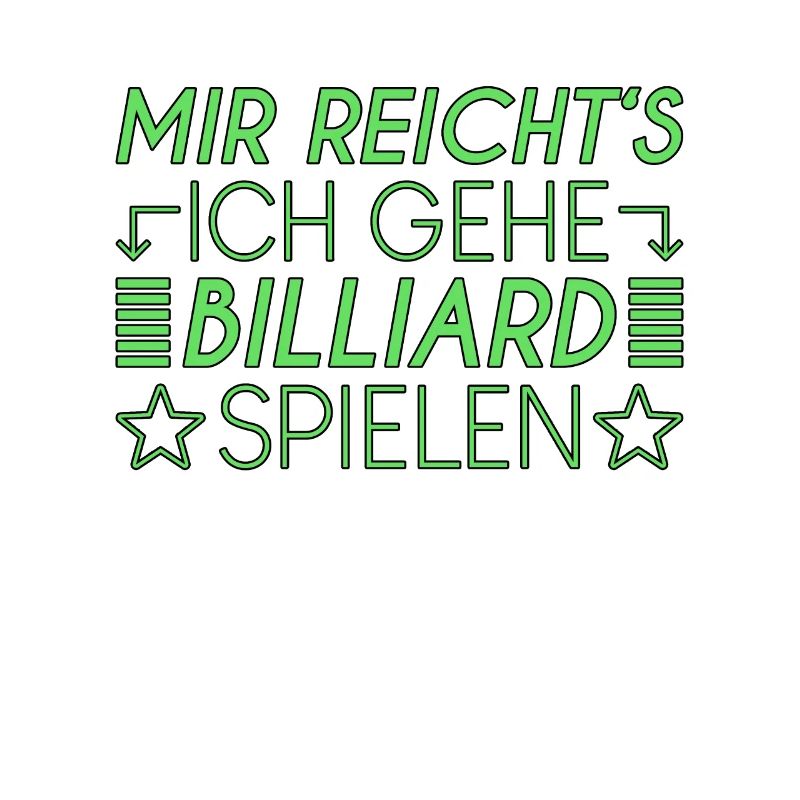 Billiard Spruch