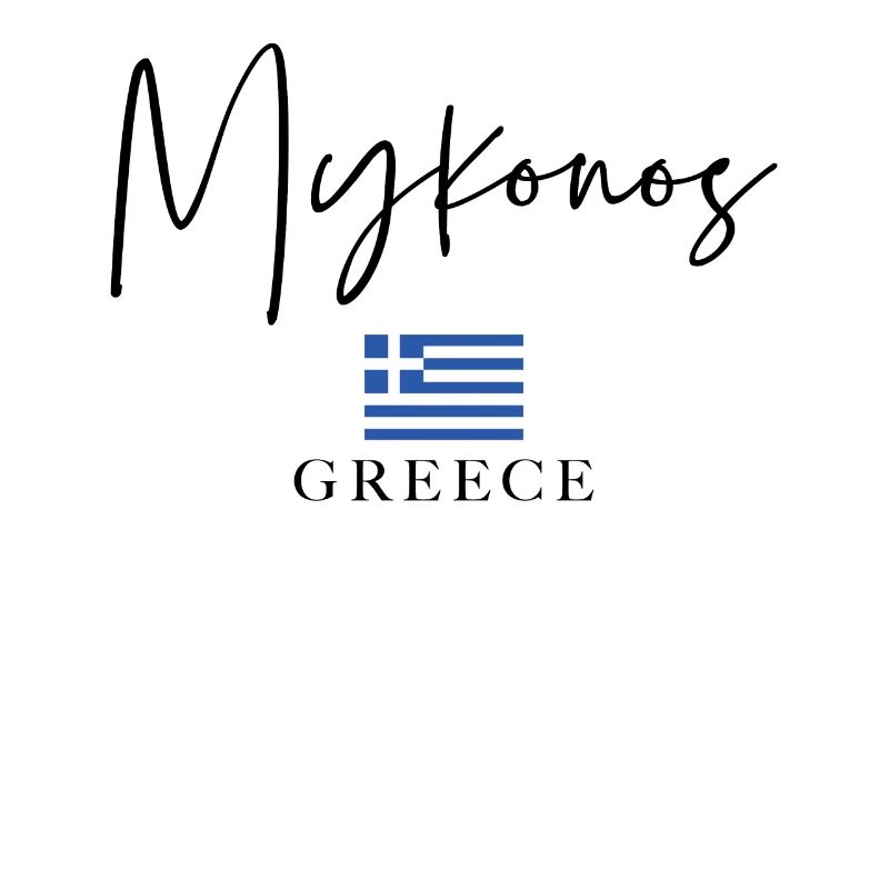 Vacances du drapeau de la Grèce - Île de Mykonos