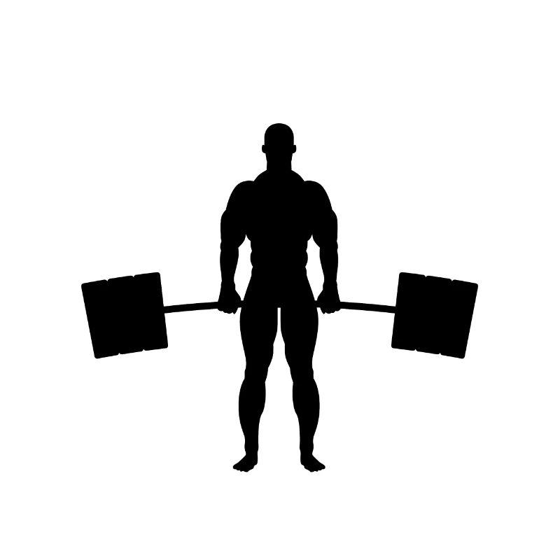 Hebe schwere Scheiße Bodybuilder oder Fitnesstrain