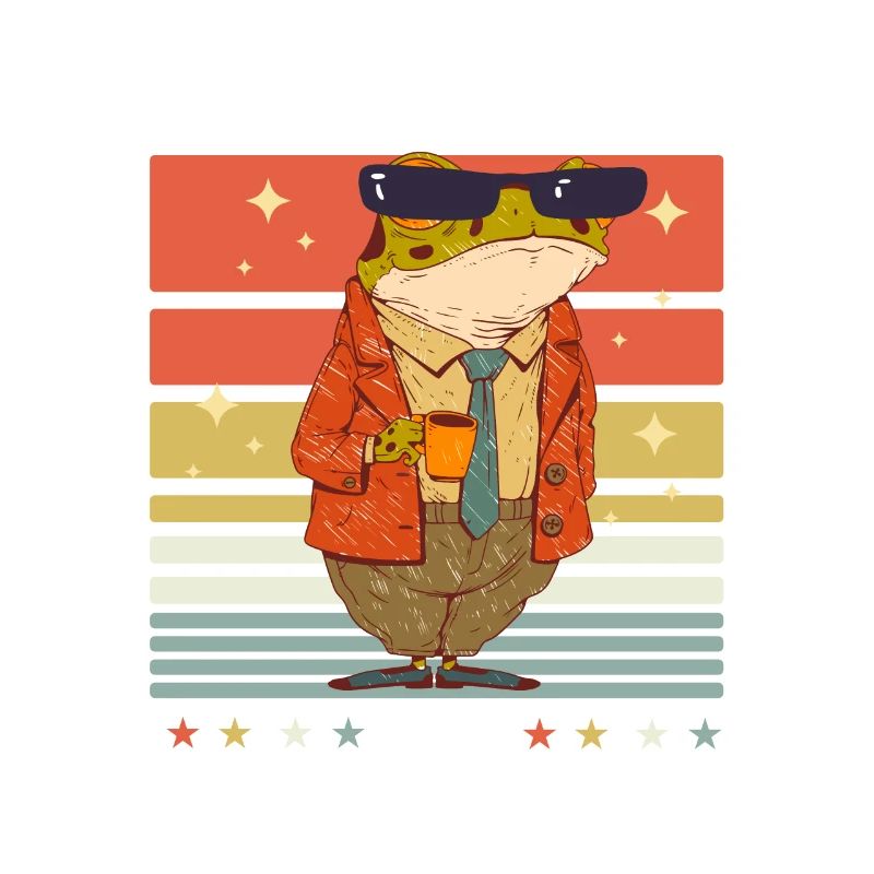 Frog Toad Sunglasses Coffee