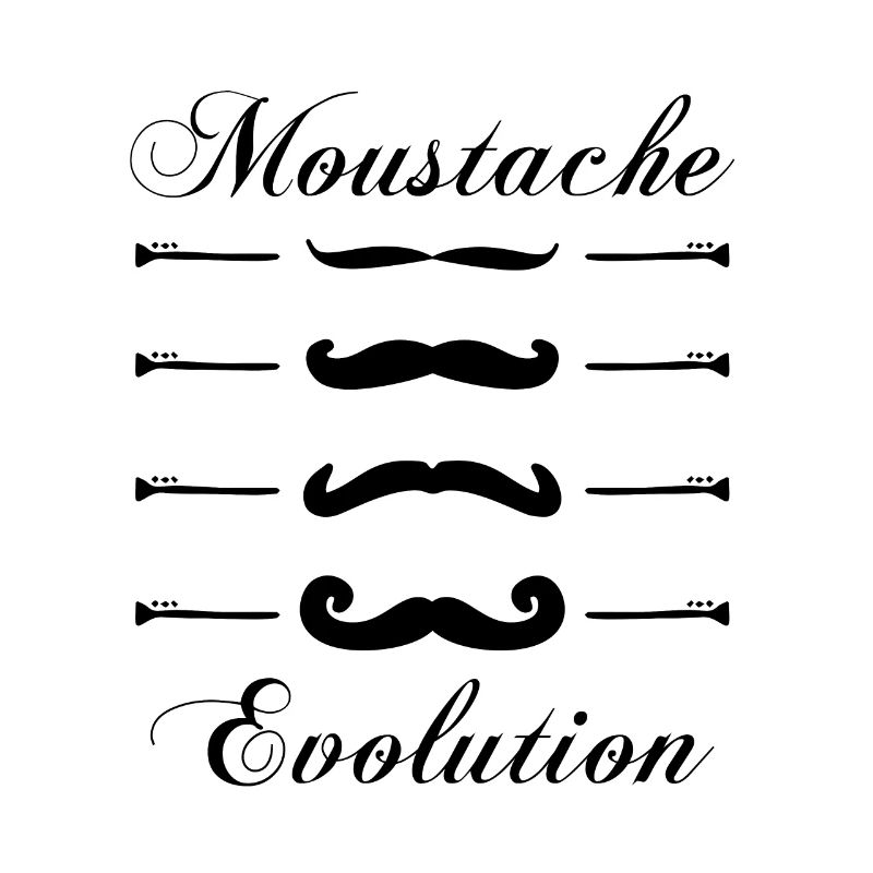 moustaches évolution, Idée cadeau d'élégance.