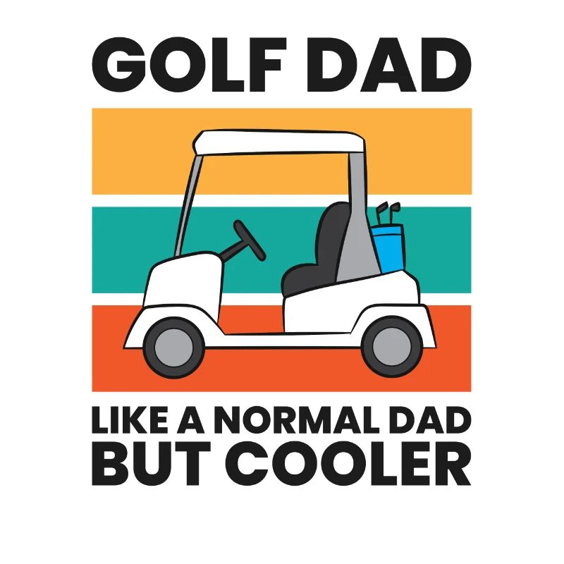 Papa de golf comme un père normal mais plus cool