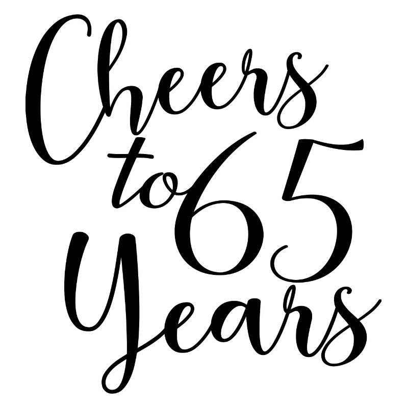 Vive 65 ans 65e anniversaire