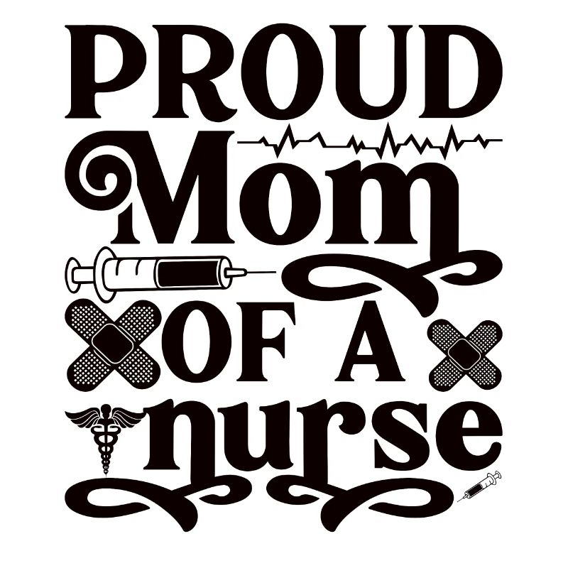 Stolze Mutter einer Krankenschwester