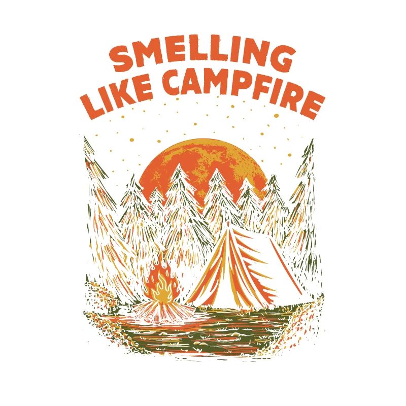 Odeur comme un feu de camp drôle Camping Humour Ca