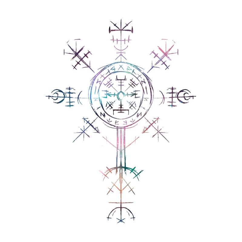 Celtic Vikinger Vegvisir compass Vikings