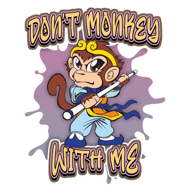Monkey, Cartoon Monkey, Ninja Monkey, Funny Saying