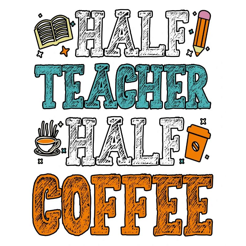 Moitié enseignant Moitié professeur de café