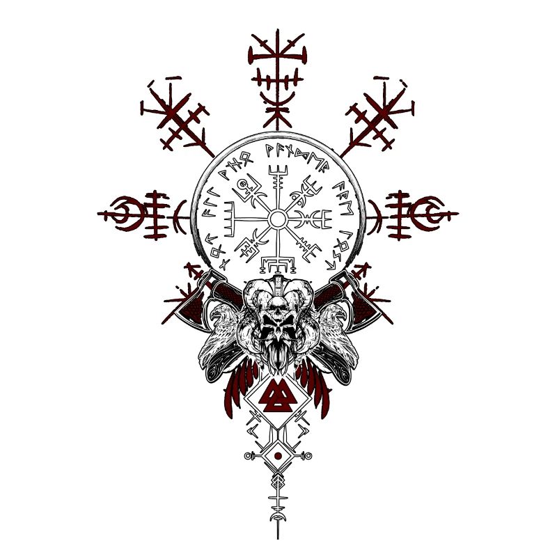 Celtic Vikinger Vegvisir compas Vikings