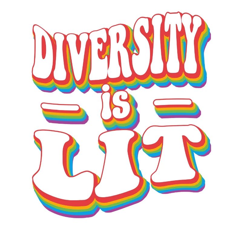 La diversité est éclairée - Pride Rainbow LGBTQ+