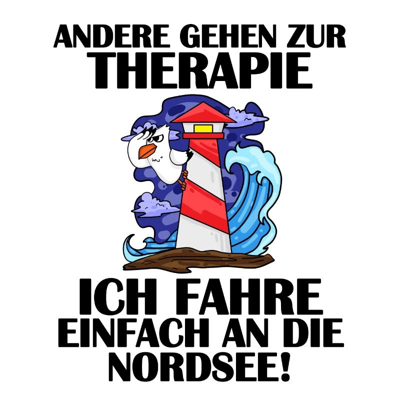 Nordsee Leuchtturm Möwe