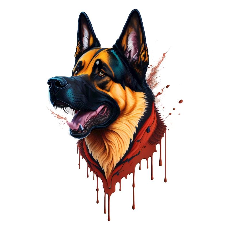 schäferhund german shepherd splashart