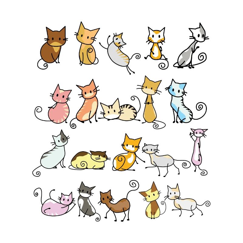 Funny Cats Crazy Cat Comic Drawing