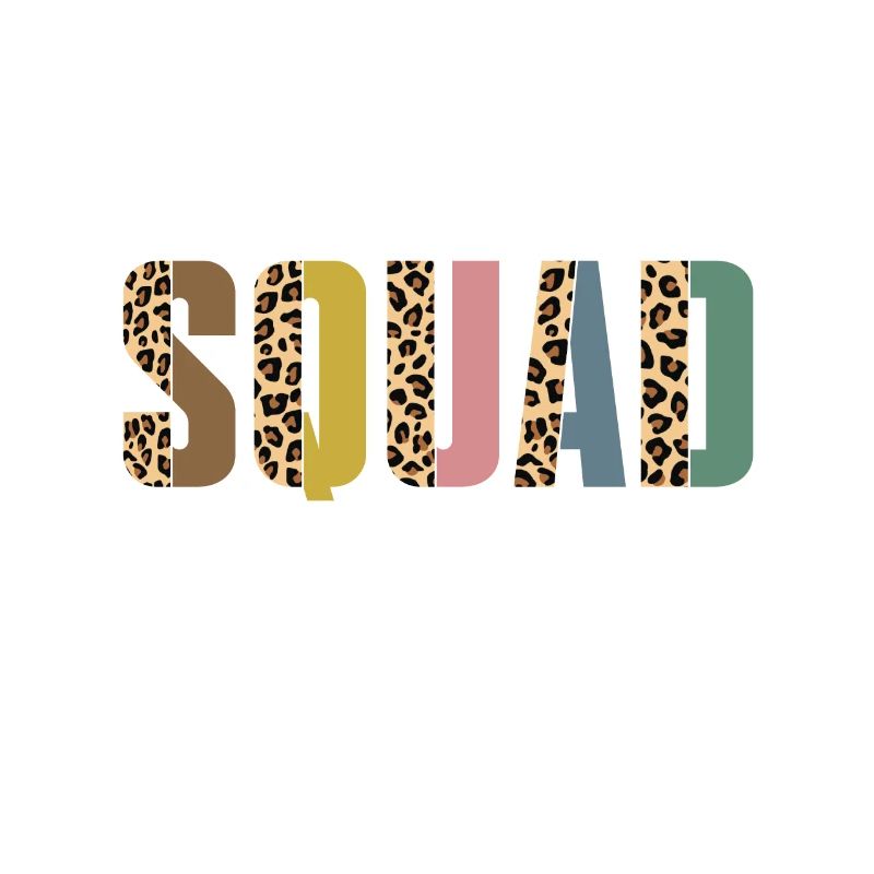 Admin squad leopard print