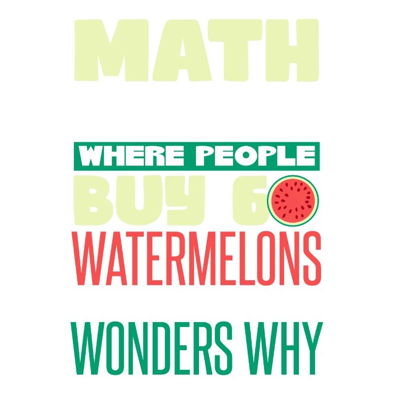 Math Pastèque drôle