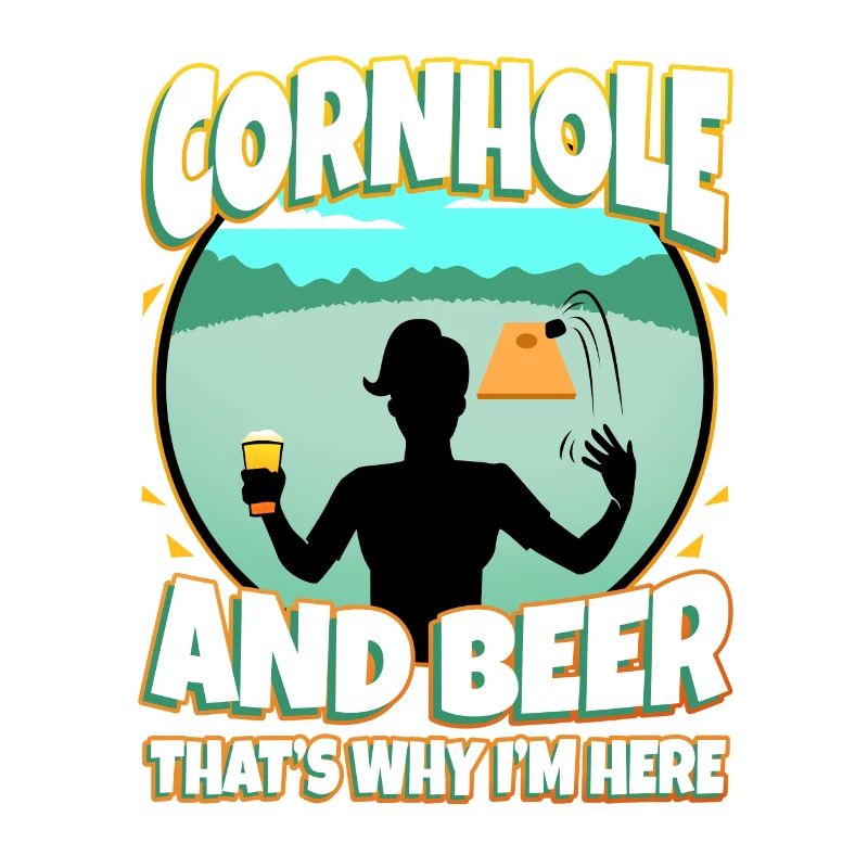 Cornhole and beer that's why im here